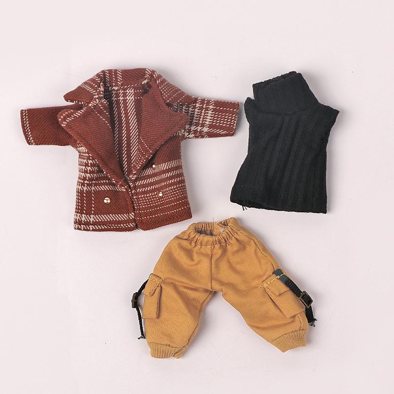 Блейзер Ob11 В клетку Ветровка Одежда для кукол Molly Baby 12 точек BJD Набор для Obitsu11 GSC Molly Кукла 1/12 Одежда для кукол Аксессуары для кукол