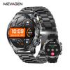MEVADEN Новые 1,7-дюймовые мужские смарт-часы с функцией Bluetooth-звонка, спортивный фитнес-трекер, монитор сердечного ритма, светодиодный фонарик, смарт-часы для Android iOS 1000 мАч AK87
