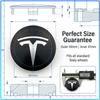4Pcs 60mm Car Wheel Center Hub Caps Badge Accessories For Tesla Model 3 Model S Model X Model Y Roadster Performance Decor
