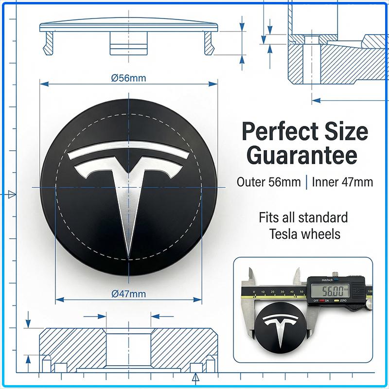 4Pcs 60mm Car Wheel Center Hub Caps Badge Accessories For Tesla Model 3 Model S Model X Model Y Roadster Performance Decor