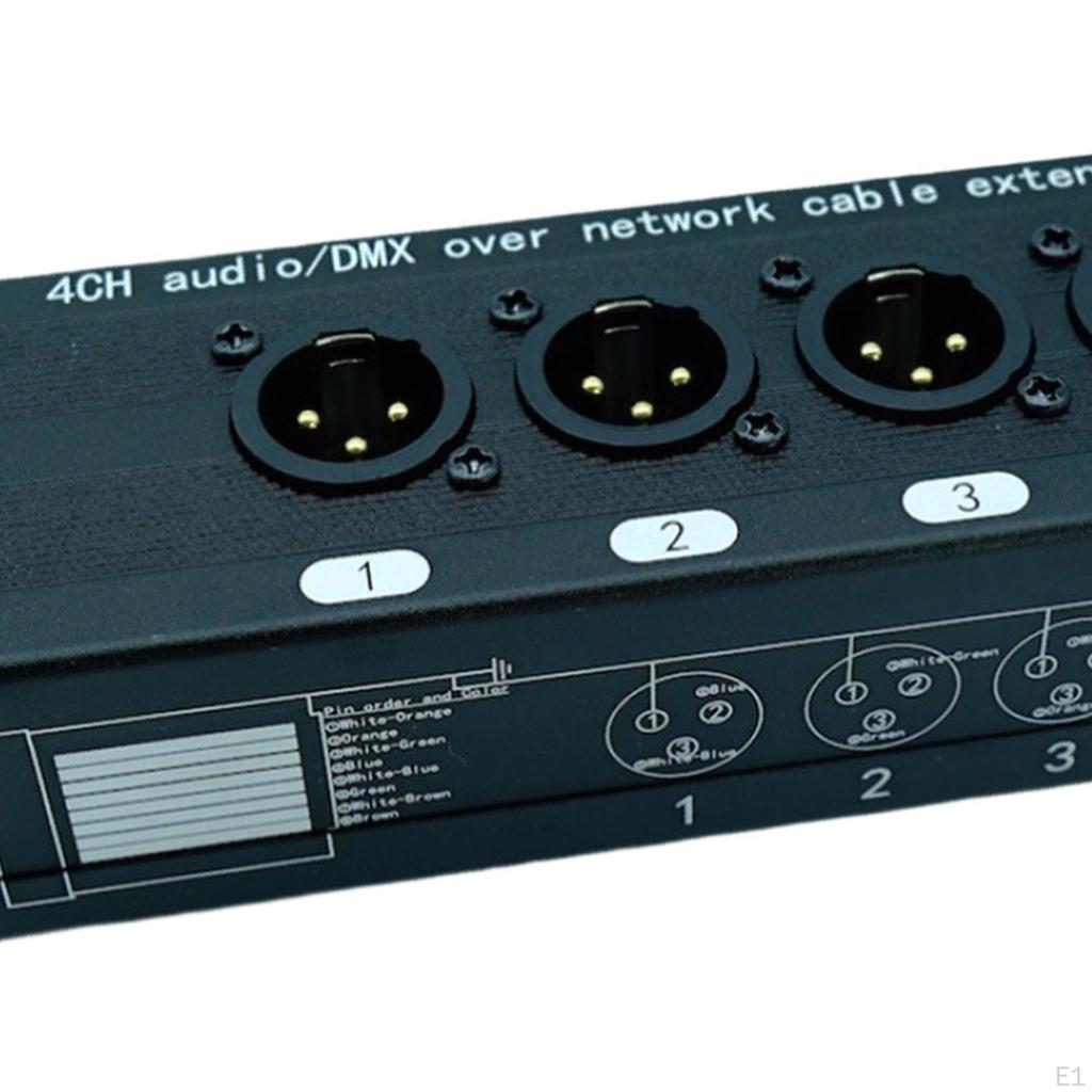 Удлинитель кабеля 4-канальный XLR Snake Combo Port Converter Портативный Ethernet Drop Box для