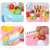 Simulated Kitchen Cutting Food Toys Cooking Pretend Play Plastic Parent-child Interaction Color Cognition Birthday Gift TMZ
