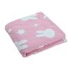 Nishikawa Miffy Half Blanket, 140x100cm, Washable, Silhouette, Face & Star Print, Sleep Time, Dick Bruna, DB3662, Pink, FE73503030