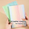 (Возможна гравировка логотипа) Тетрадь А5 из цветной кожи, рабочий блокнот, книга для записи деловых встреч, ежедневник, журнал путешествий