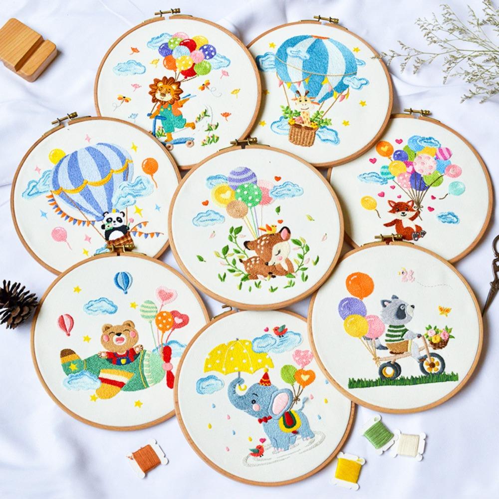 Animals Pattern Stitching Embroidered Starter Kit Cloth Embroidery New Cross Stitch Kits Adults
