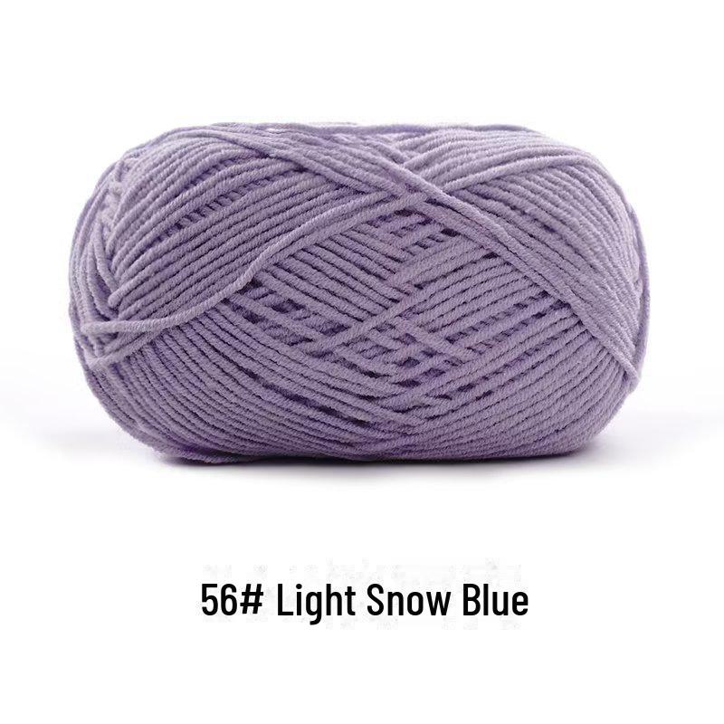 4-х ниточная пряжа из гребенного хлопка для кукол ручной работы, 40 г молочного хлопка, набор материалов для кукол своими руками