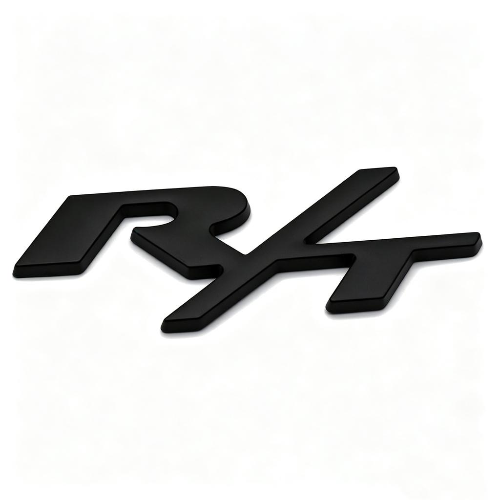 3D Metal R T Car Front Grille Rear Trunk Emblem Badge Sticker Accessory