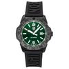 Luminox Мужские часы Pacific Diver Резиновый ремешок Зеленый циферблат Кварцевые Дайверские XS.3137.B 200M