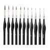 11 шт. кисти для рисования с мягкой щетиной, миниатюрные детали, набор художественных кистей для начинающих, любителей, профессионалов, поставка