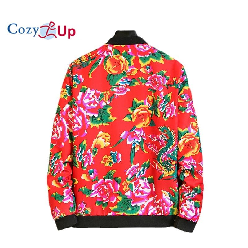 Мужская легкая куртка с бейсбольным воротником Cosy Up с принтом