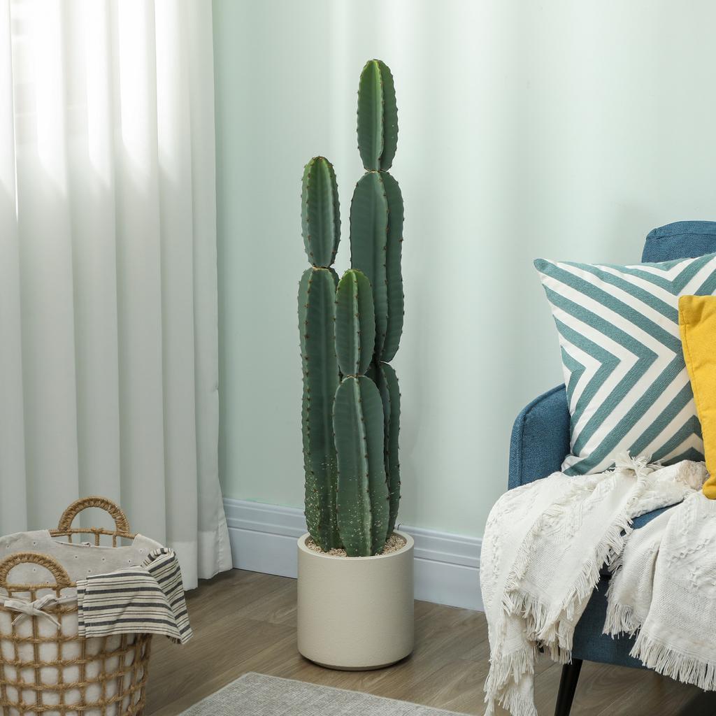 Artificial Plant Cactus Plants Large 111 cm Artificial Plants in Pot for Office Living Room