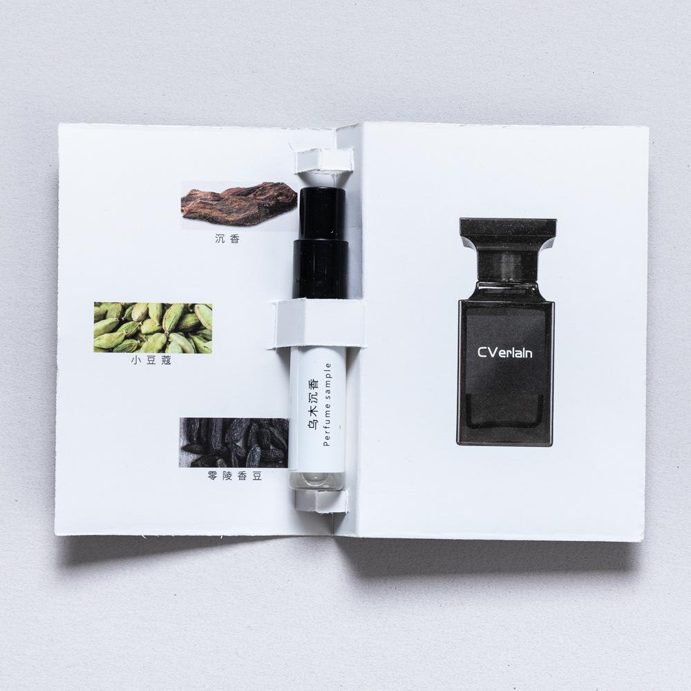 Men's and Women's Perfume Vietnam Card Perfume Lasting Blue Wind Chimes Reverse Encounter Q Version Trial Pack 1ml