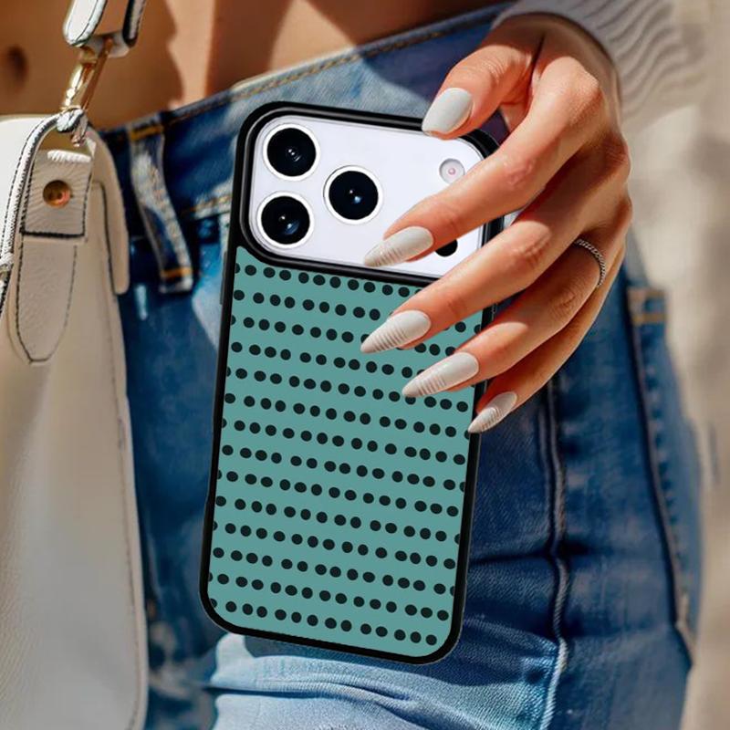 Чехол для телефона с принтом в горошек, полоски, абстрактное искусство для iPhone 17 Air 14 15 13 12 Max, чехол для Apple 16e 11 Pro Max Plus Coque