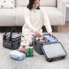 Double-Layer Insulated Picnic Bag - Large, Single Shoulder, Waterproof, Heat-Pressed, Fresh-Keeping, Outdoor Handheld.