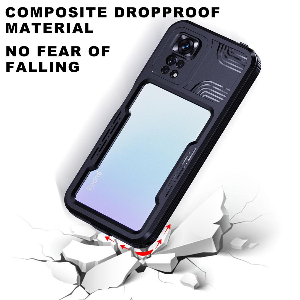 Shellbox Underwater Photography Diving Case for Redmi Note 11s/11 Pro/12/12 Pro Note 9 Waterproof Shockproof Defender Cover 5