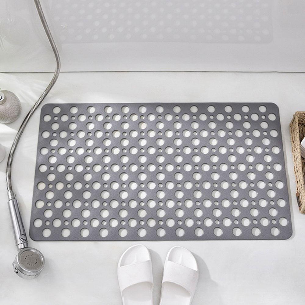 Eco Friendly Suction Cup Bath Mat Quick Drain Round Hole Bath Mat Foot Mat Bath Rug  Bathroom