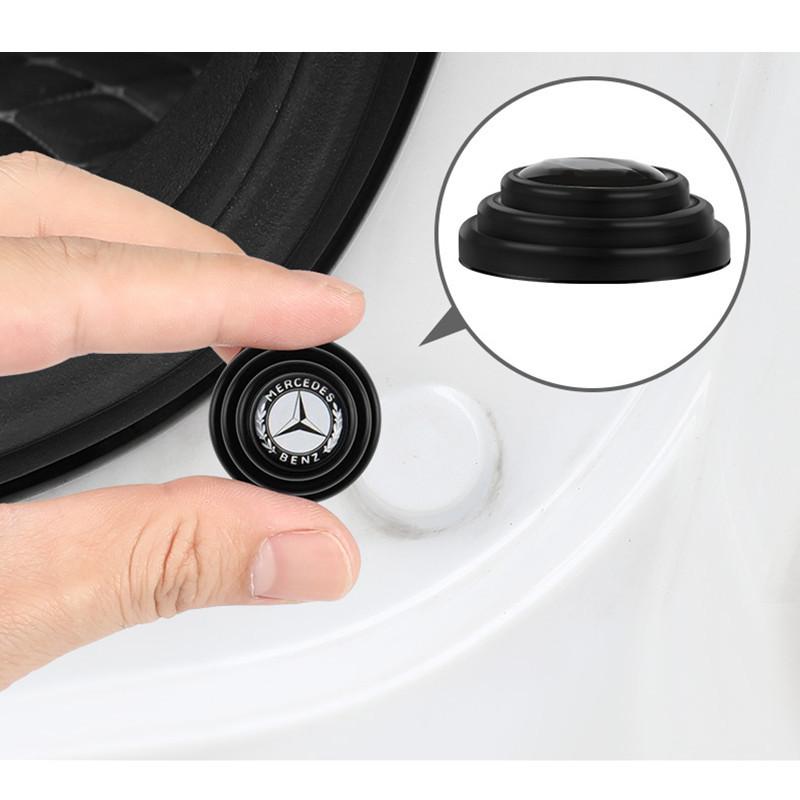 Car Silicone Door Shock Stickers Absorber Soundproof Buffer Pier For Mercedes Benz B/C/E/S Class A Class C200L GLC GLK CLA GLA WU5