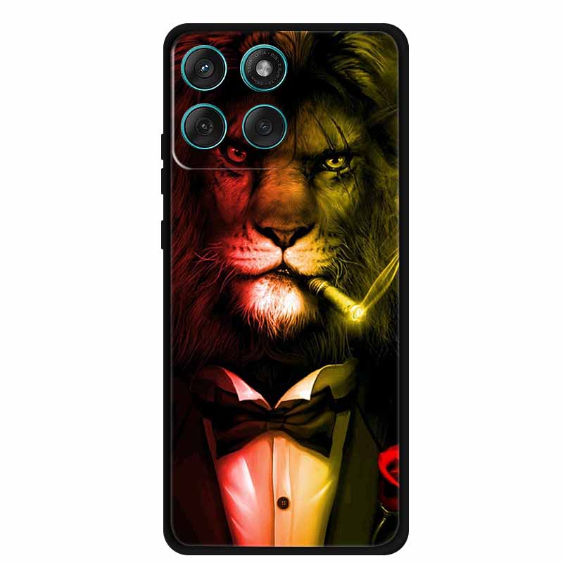 For Motorola Edge 60 Fusion Case XT2503-4 Wolf Lion Soft TPU Silicone Phone Cover for Motorola Edge 60 Fusion Case Fundas Coque