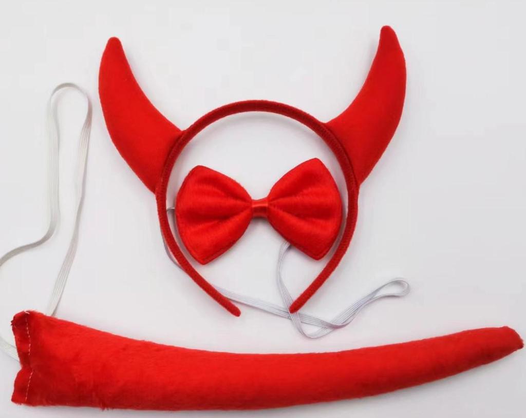 Золотой блестящий головной убор с дьявольскими рожками из пайеток для рождественского и хэллоуинского выступления.