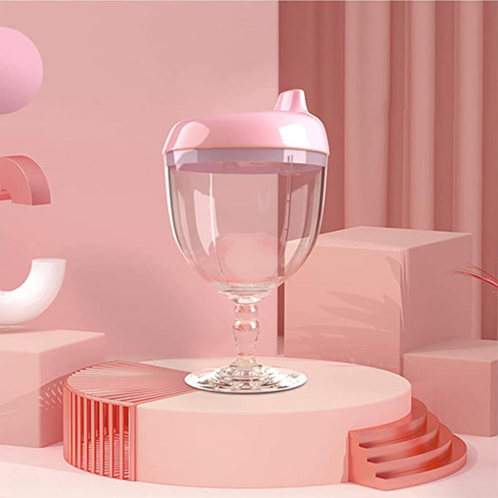 Wiwilys Baby Plastic Goblet, Children's Wine Cup, Juice Cup, Children's Milk Cup, Learning To Drink Cup, Falling Prevention