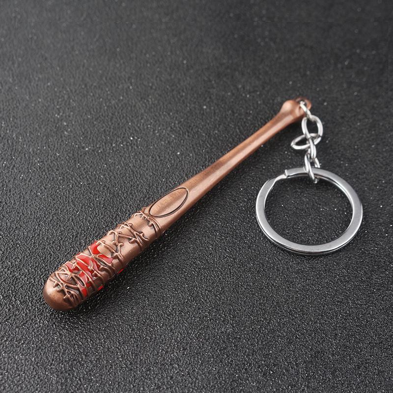 ТВ Ходячие мертвецы Брелок-ключница Бейсбольная бита Негана LUCILLE Форма бейсбольной биты Брелок для мужчин Женщин Автомобиль Сумка Ключ Украшения Аксессуары