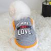 New Summer Pet First Love Vest Dog Print T-shirt