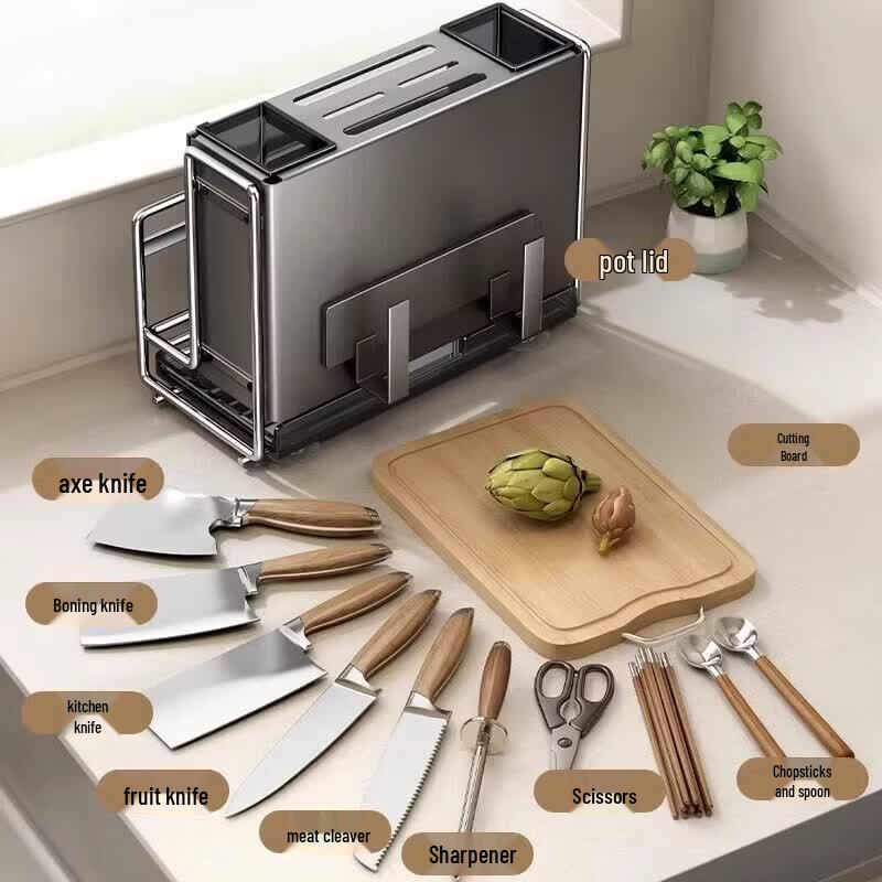 Qiwei Multi-functional Wall-Mounted Kitchen Organizer
