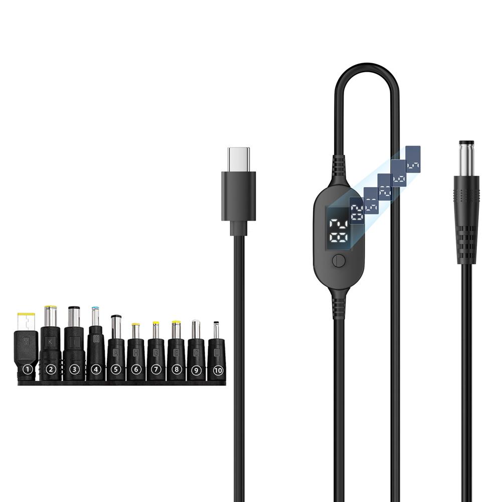 Кабель питания USB C на DC 140 Вт Type C к 5 В 9 В 12 В 15 В 20 В 28 В Кабель-адаптер с регулируемым напряжением для ноутбуков, маршрутизаторов