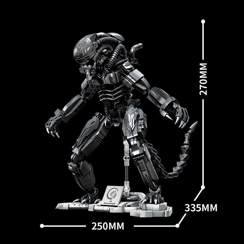 Predator MOC Строительные Блоки Инопланетный Монстр Классика Кино DIY Мини Кирпичи Сборка Фигурок Игрушки Для Детей Подарки На День Рождения