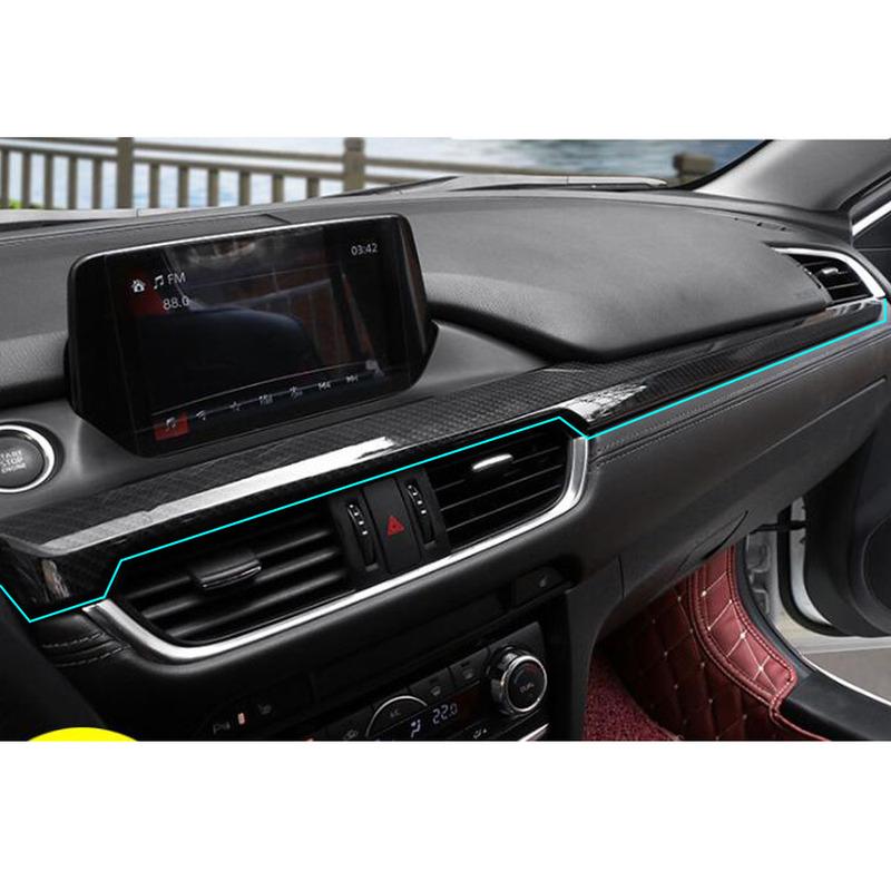 For Mazda6 Mazda 6 Atenza 2014 2015 2016 2017 2018 Car Cover Detector Stick Frame Co-pilot Glove Box Front Trim Panel 2PCs