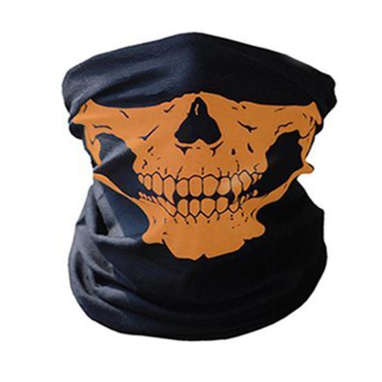 Велосипедный шейный платок с черепом на Хэллоуин, дышащий, защита от солнца и ультрафиолета, легкий, для мужчин и женщин, мотоциклетный защитный щиток, бандана, шарф