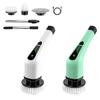 25W Multifunctional Wireless Electric Cleaning Brush Household Kitchen Bathroom Rotary Scrubber  Portable Handheld Cleaning Gadgets