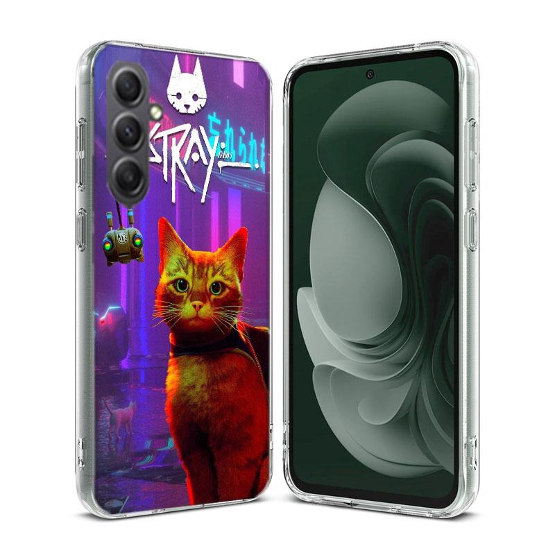 Game S-Stray Cat Phone Case for Samsung A16 A26 A36 A56 A17 A37 A57 A07 A06 A02S A03 A04S A05S Galaxy Note 20 10 A50S A71 A51 A3