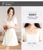 Short waist cinched sweet bubble sleeve French dress