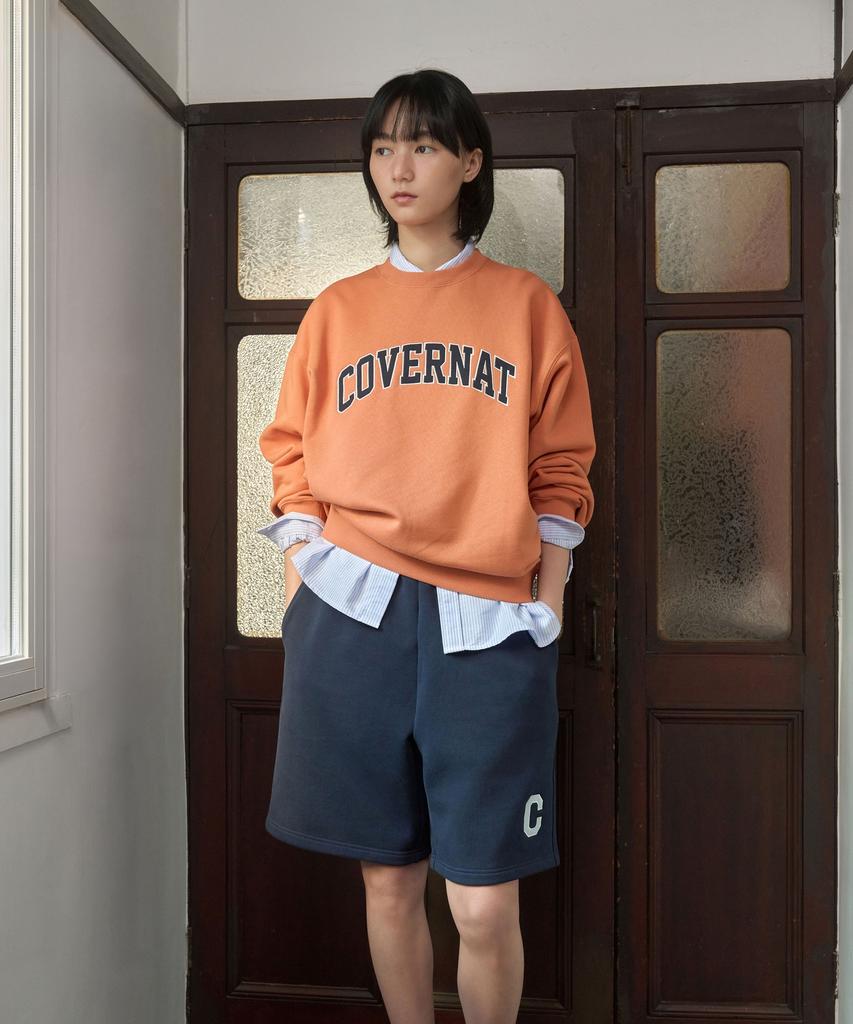 COVERNAT Coolmax® C Logo Oxford Stripe Shirt Green
