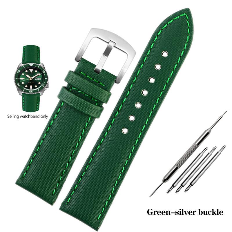 20 22 24mm Fiber Nylon Leather Watchband For TAG Heuer F1 Racing Car Diving Strap Rossini 519955 Mido Canvas Watch Band Bracelet