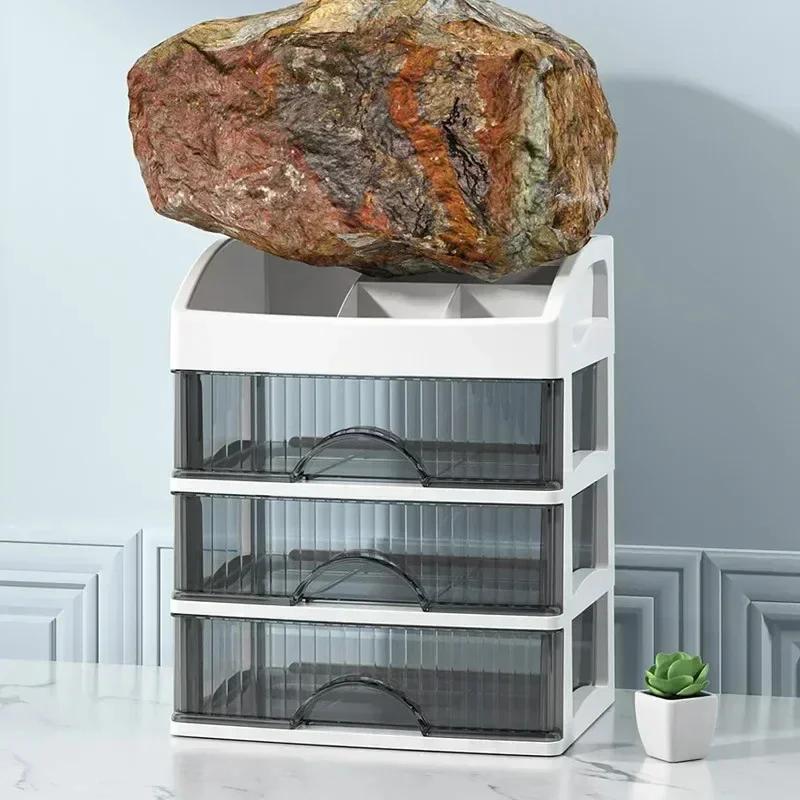 Новый органайзер для косметики с ящиком, большая вместимость, пластиковый ящик для хранения косметики, держатель для помады, большая вместимость, ящик для хранения офисных принадлежностей