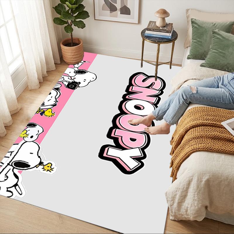 Snoopy Friends Living Room Nonslip Area Rug Soft Carpet For Bedroom Game Playroom Sofa Office Home Decor Doormat Christmas Gift C9291607