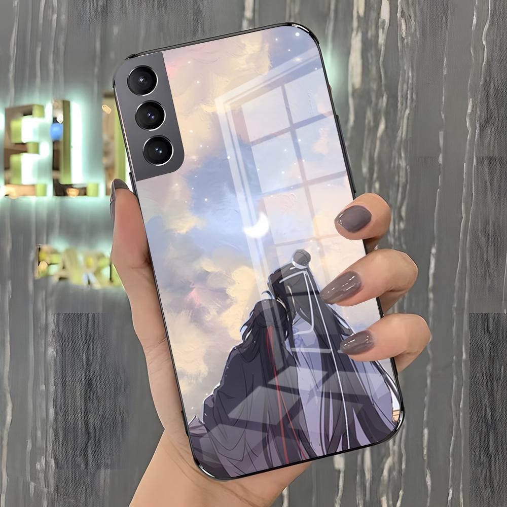 Чехол для телефона Mo Dao Zu Shi для Samsung A25 A13 A33 5G A54 A36 A35 A56 A52 A14 Ударопрочная стеклянная крышка
