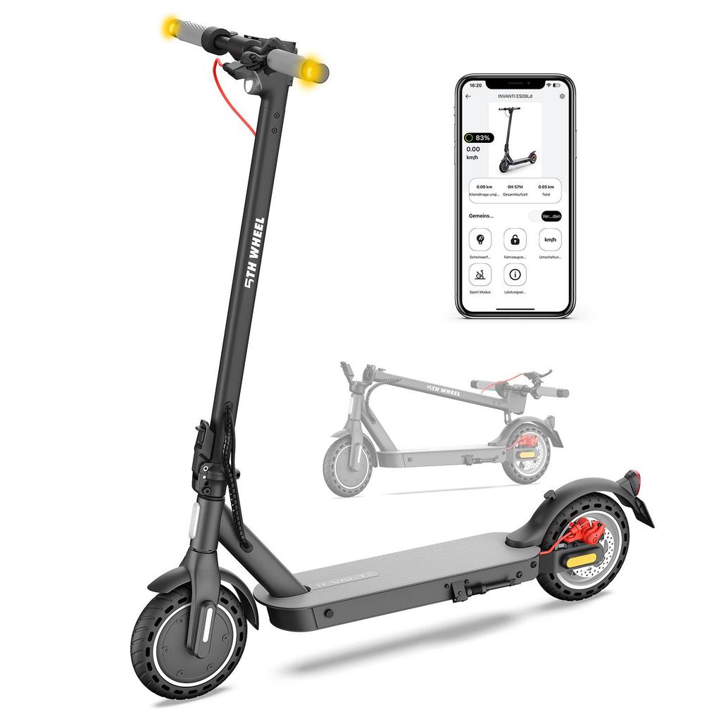 5TH WHEEL E30 Electric Scooter With ABE Certification 350W Motor 8.5 Inch Run-Flat Tires 36V7.5Ah Battery City Commuting  E-Scooter