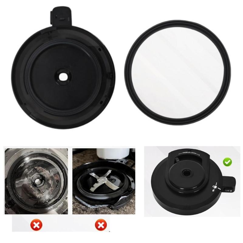 Reusable Outer Bowl Lid Ice Cream Maker Replacement Component ABS Texture for Smooth Operation and Splashs Prevention