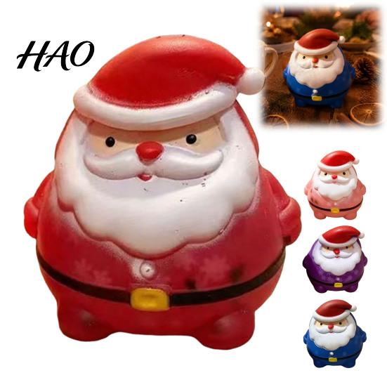 Durable Fidget Items Christmas Squeeze Toy, Santa Claus Shape Soft TPR Stress Relief Sensory Toys Novelty Hand Kneading Toy for Adults And Kids