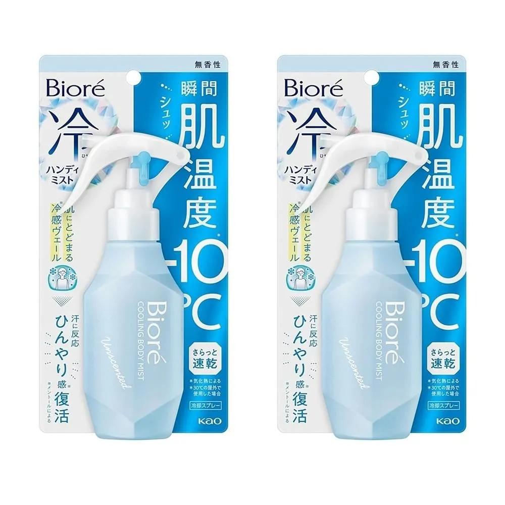 Biore Холодный Удобный Неароматизированный Мист для Лица 120 мл 2 шт. Biore Холодный Удобный Мист Неароматизированный 4.2 жидк. унц. (120 мл)