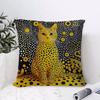 Yayoi Kusama Abstract Art Pumpkin Cushion Cover Breathable Linen Pillow Cover SkinFriendly Home Decor Pillowcase with Hidden