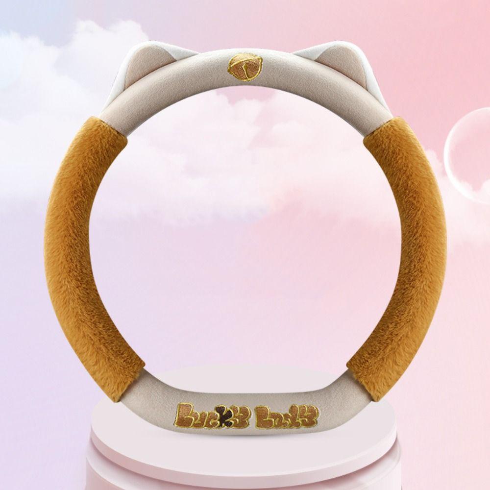 Cute Cat Steering Wheel Sleeve Steering Wheel Protector Cat Steering Wheel Cover Car Handle Cover