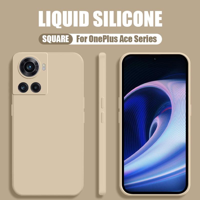 Мягкий чехол для телефона ярких цветов для OnePlus 10R/ACE 2 10T 10 Pro 11, жидкий силиконовый чехол из ТПУ