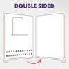 Yousheng Board Game 9x12 Double-Sided Whiteboard Reusable Portable Erasable Hang Man Games Dry Erase Board for Travel Classroom Home