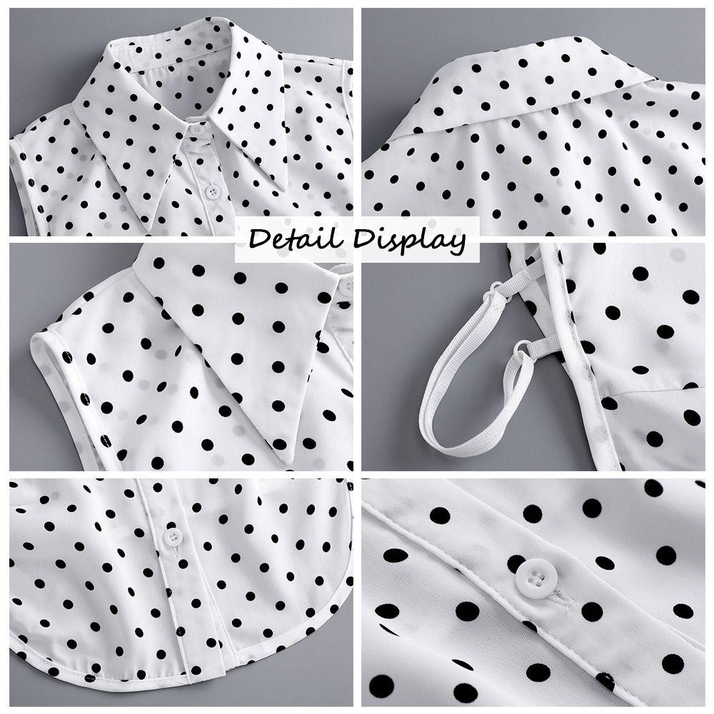 Detachable False Collar White Lapel Half Shirt New Ladies Cape Women Girls