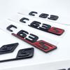 3D Chrome Black Letters C63s V8 Biturbo ABS Emblem for Mercedes Benz AMG C63s Coupe Car Side Fender Trunk Nameplate Logo Sticker