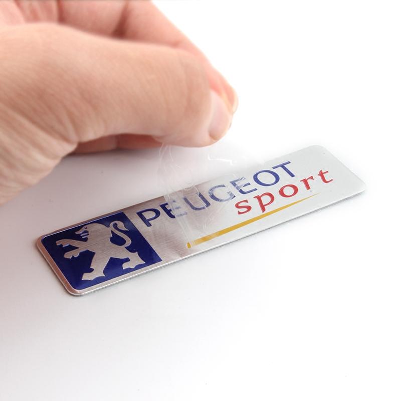 Car Styling Sticker 3D Aluminum Tail Emblem Badge Body Decal For Peugeot 408 4008 308 3008 Rifter 5008 508 2008 208 301 RCZ 407